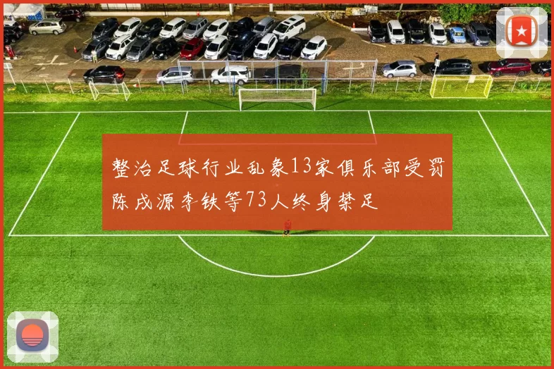 整治足球行业乱象13家俱乐部受罚陈戌源李铁等73人终身禁足